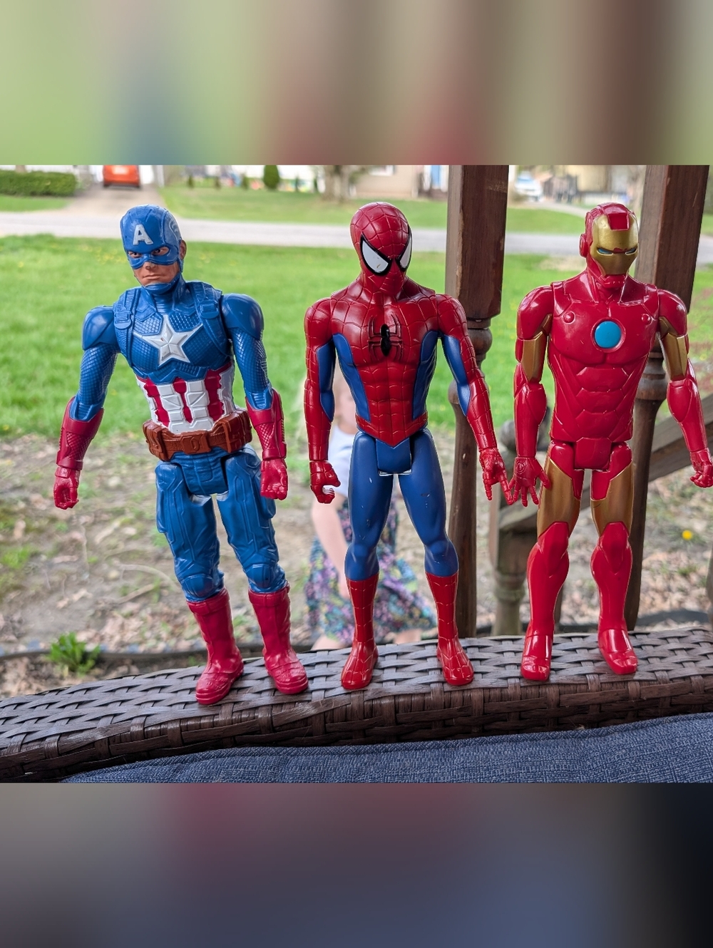 Set Of 3 Superhero Figurines 12 Inches